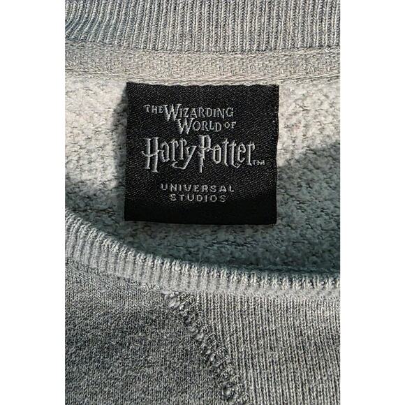 Harry Potter Gryffindor Universal Studios Crew Neck Sweatshirt Grey Size Large - Picture 4 of 6